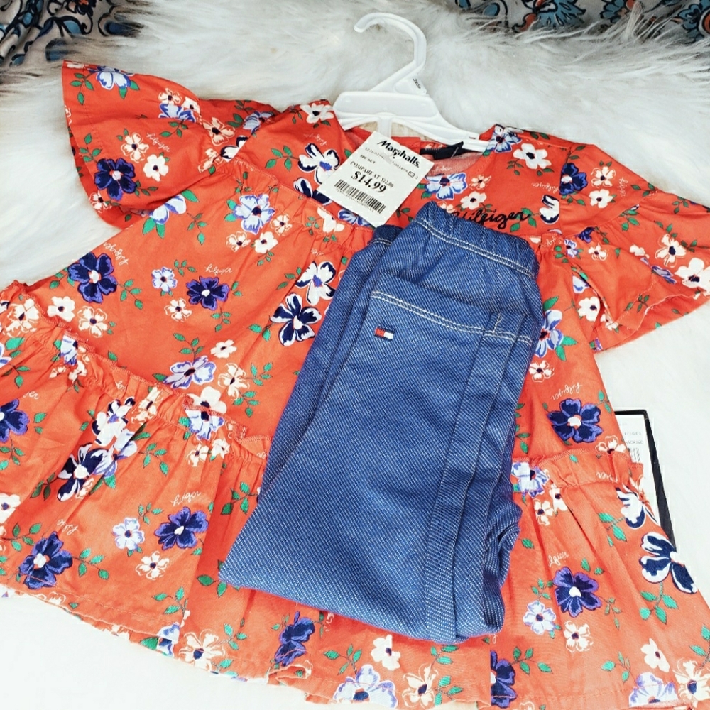 Tommy Hilfiger Baby Girl's Floral 2 Piece Set